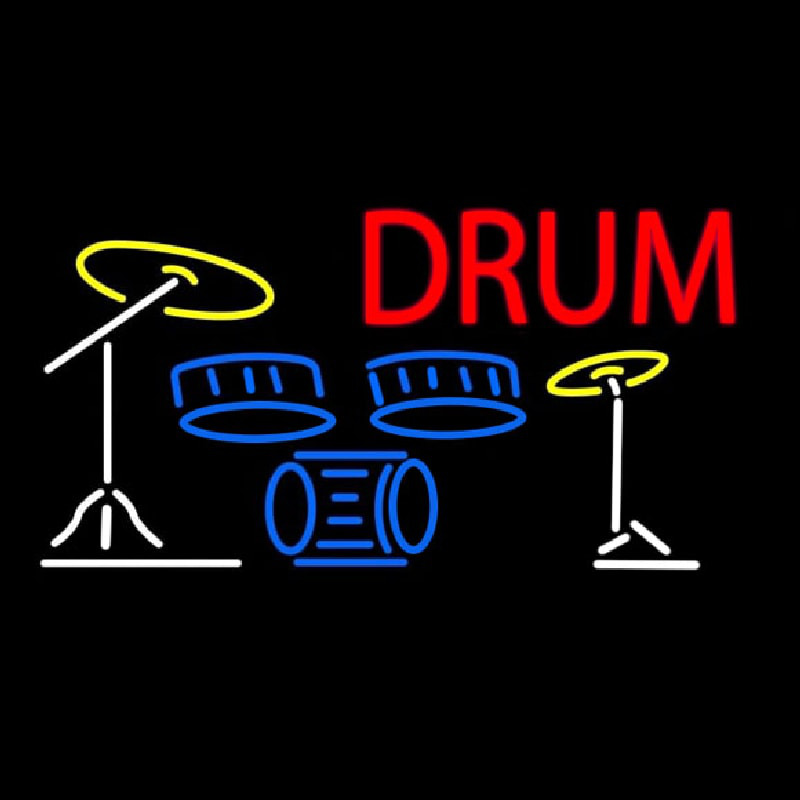 Drum Set 1 Neonskylt