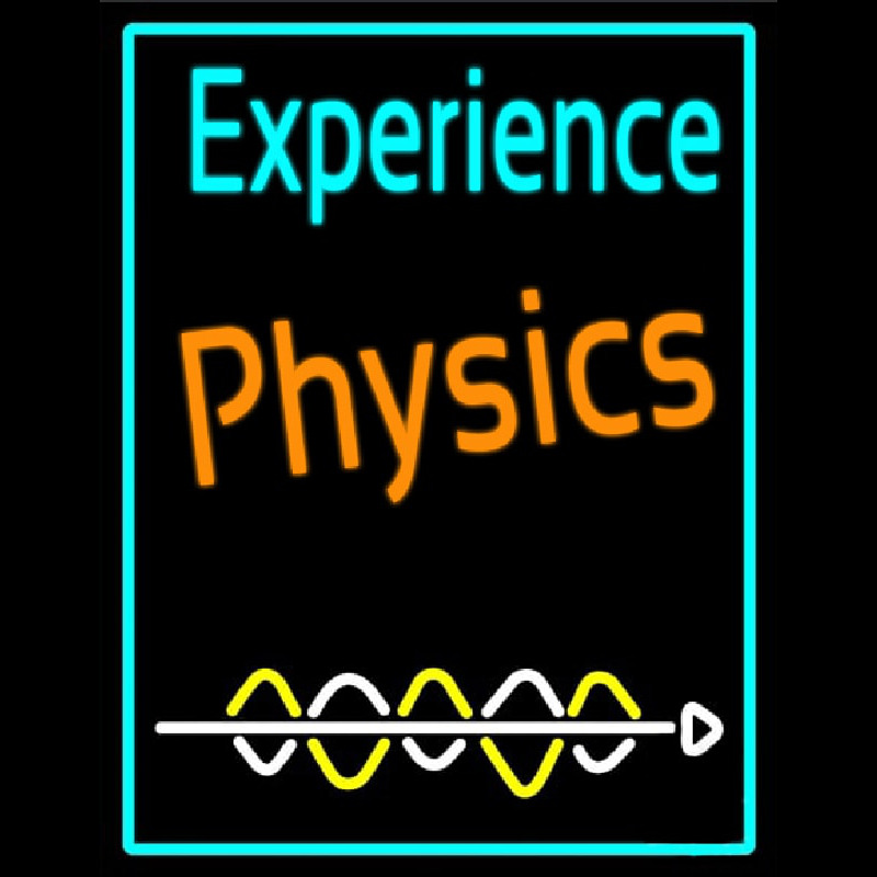 E perience Phyysics Neonskylt