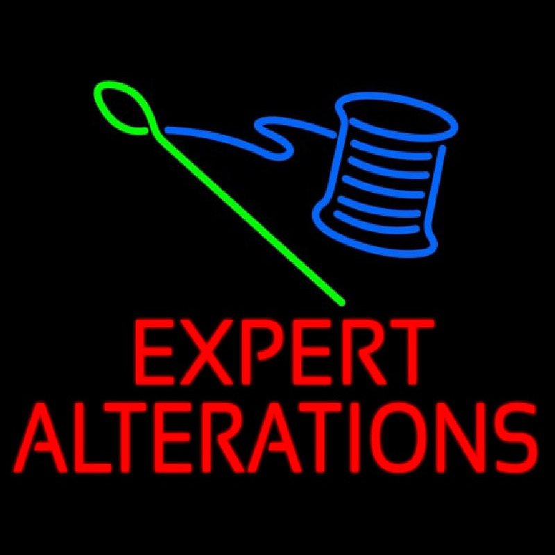 E pert Alterations Neonskylt