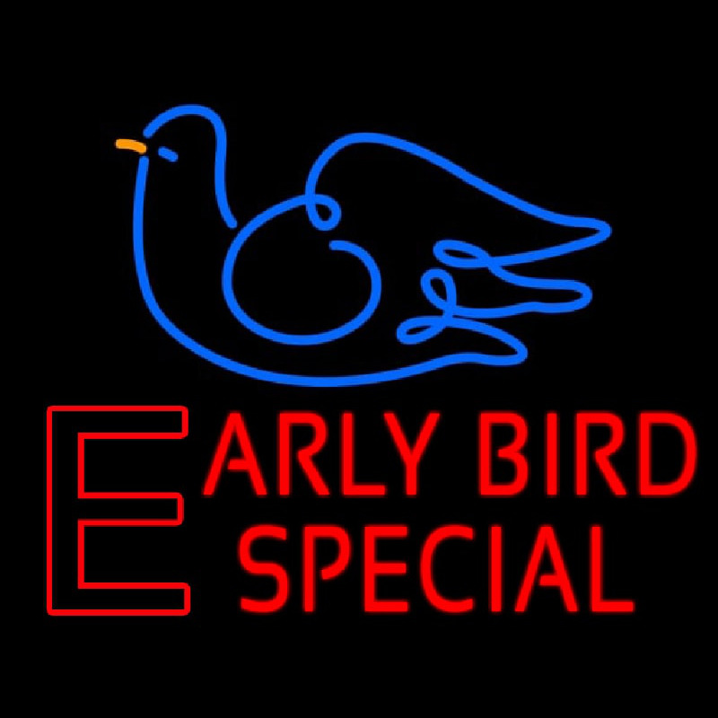 Early Bird Special Neonskylt