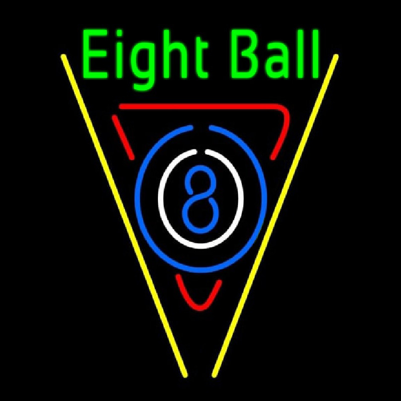 Eight Ball Pool Bar Neonskylt