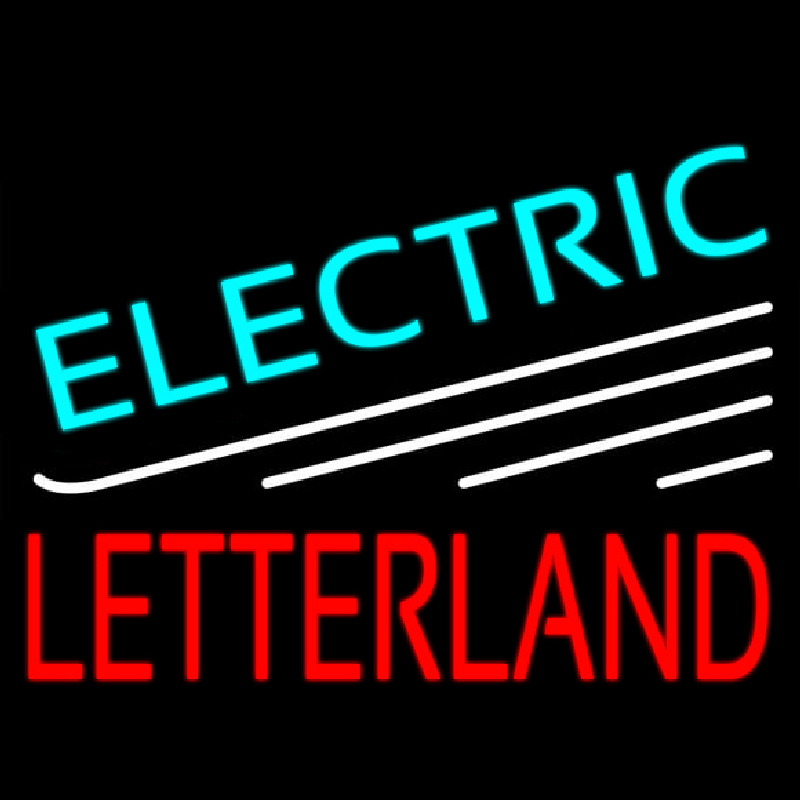 Electric Letterland Neonskylt