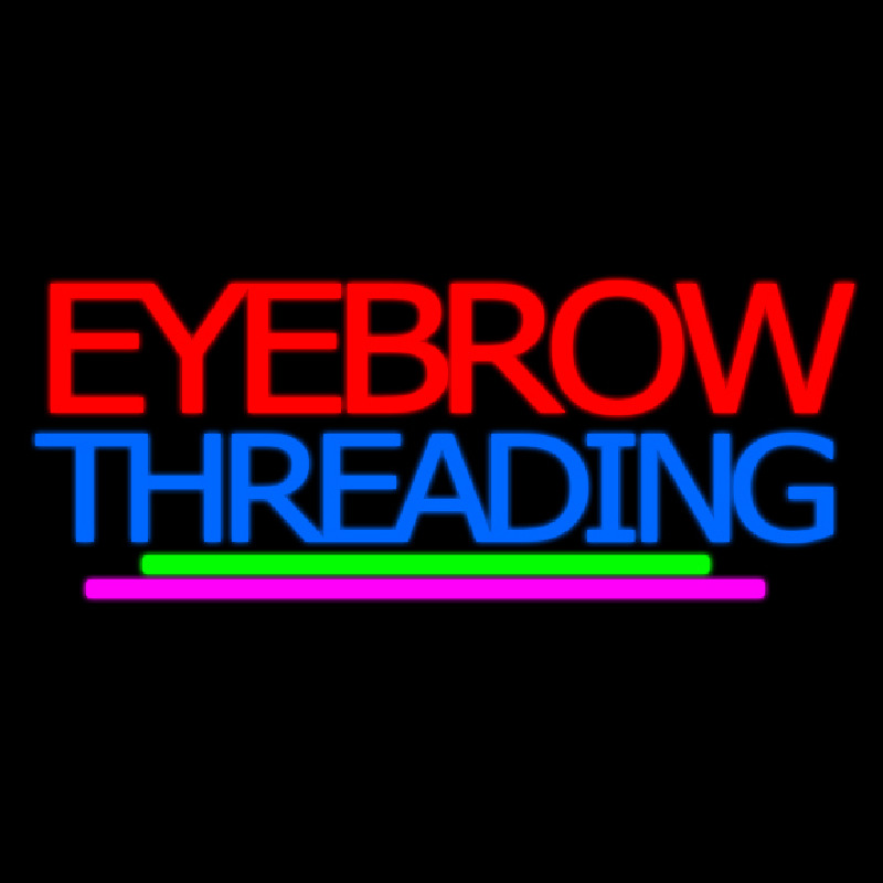 Eyebrow Threading Neonskylt