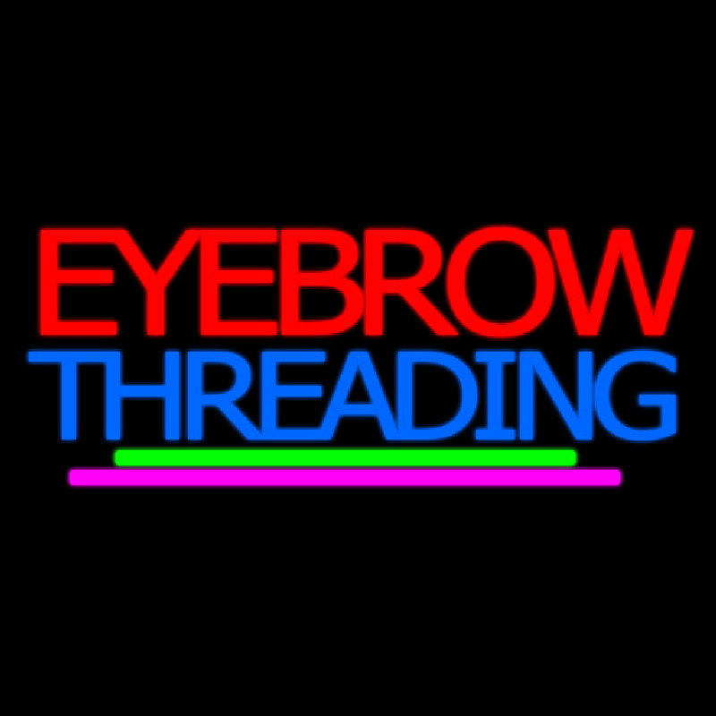 Eyebrow Threading Neonskylt