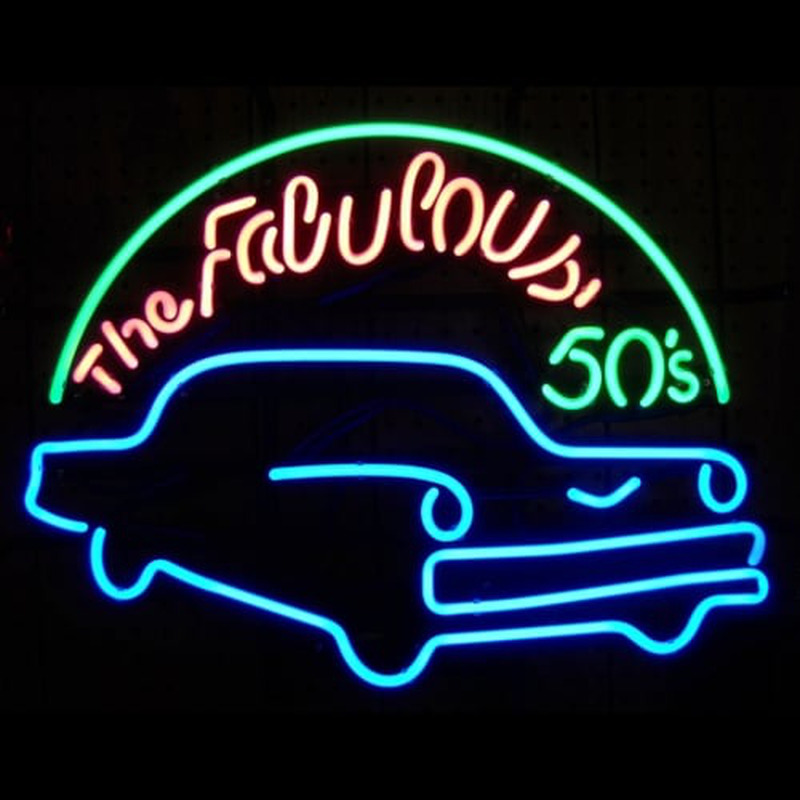 Fabulous 50S For Garage Man Cave Wall Art Neonskylt