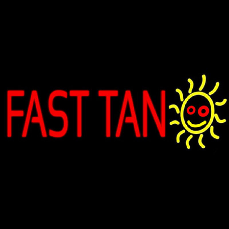 Fast Tan Neonskylt