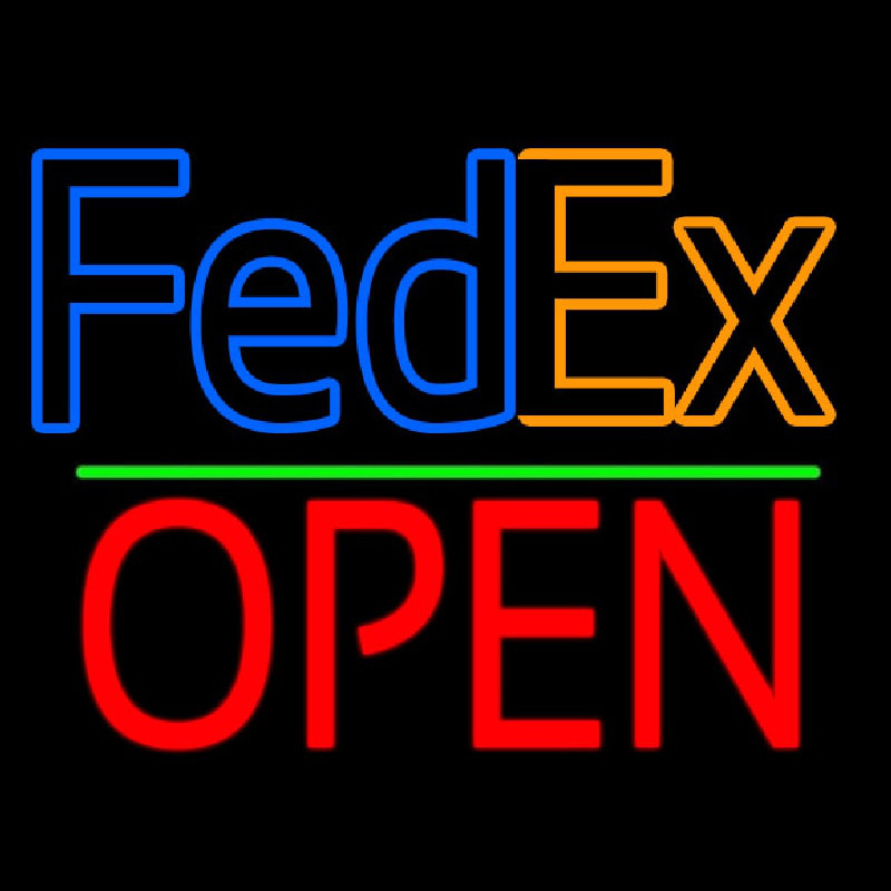 Fede  Logo With Open 1 Neonskylt