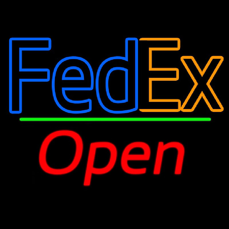 Fede  Logo With Open 2 Neonskylt