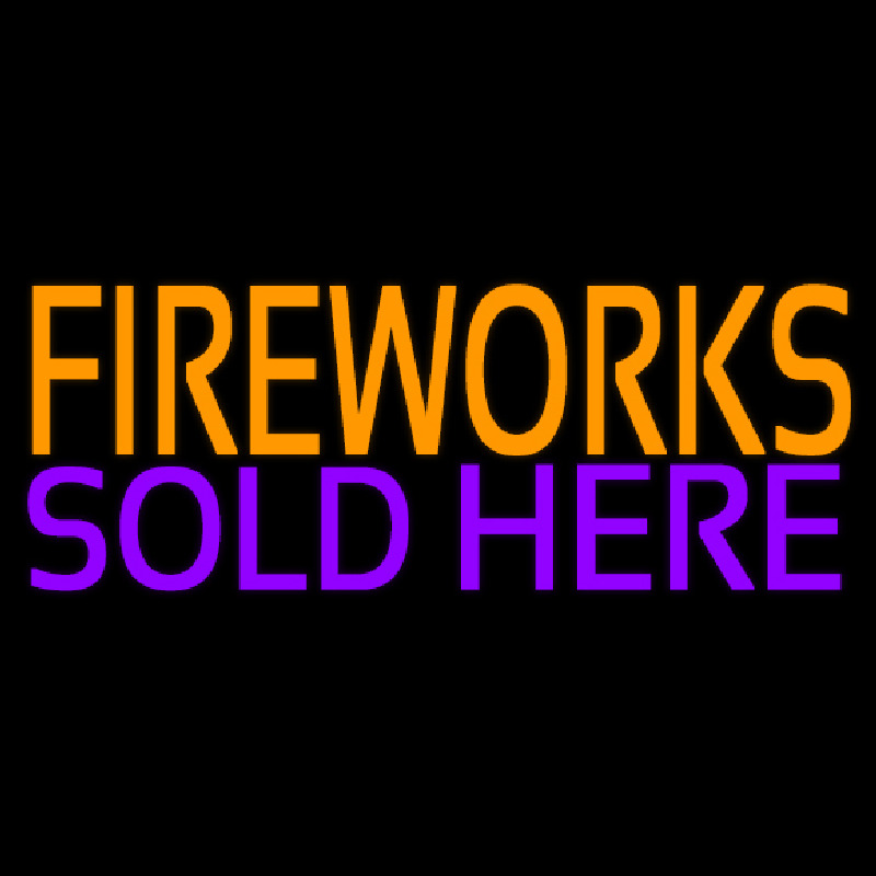 Fire Work Sold Here 2 Neonskylt