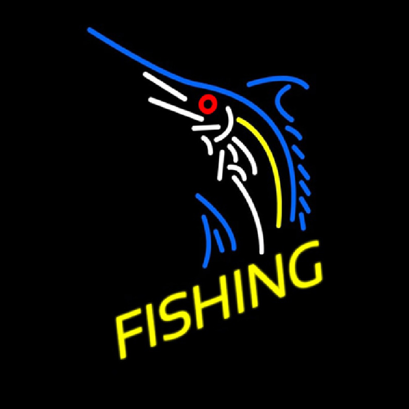 Fishing Neonskylt