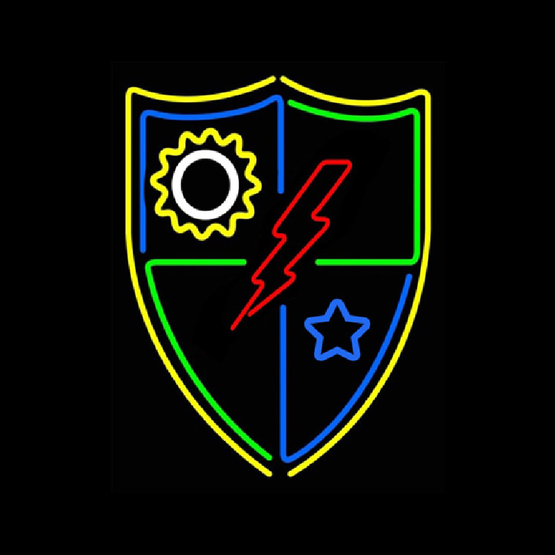 Flash Shield Logo Neonskylt