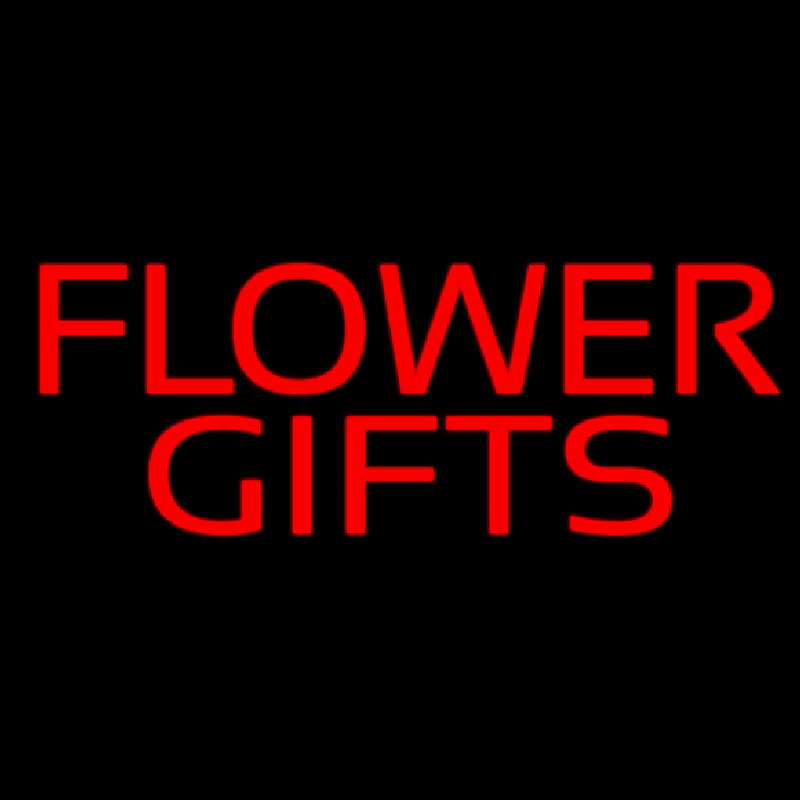 Flower Gifts In Block Neonskylt
