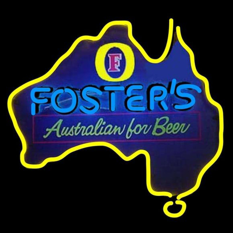 Fosters Australia Beer Sign Neonskylt