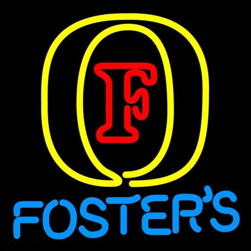Fosters Initial Beer Sign Neonskylt