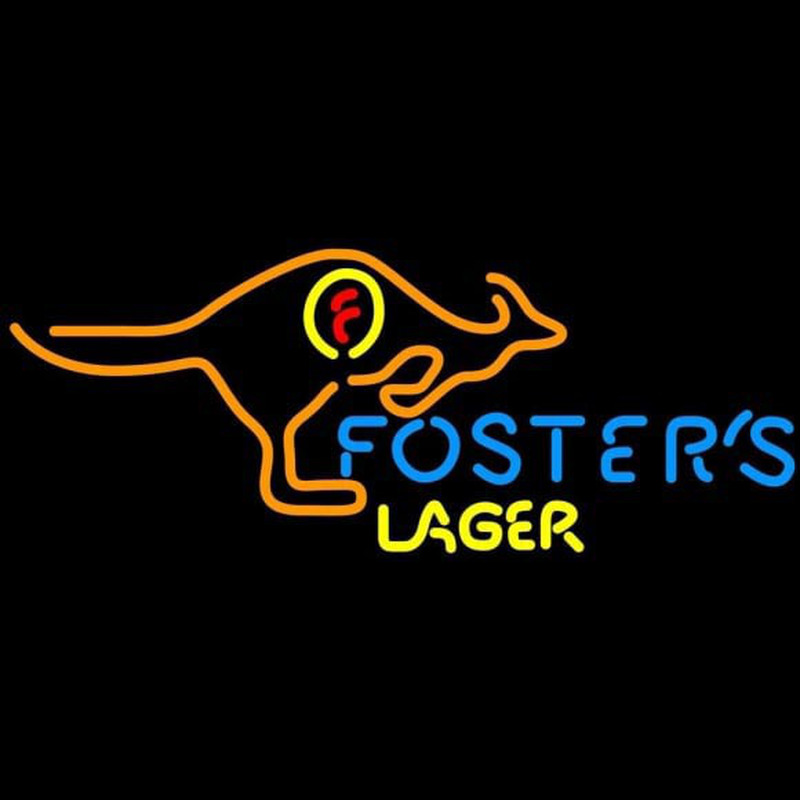 Fosters Kangaroo Beer Sign Neonskylt