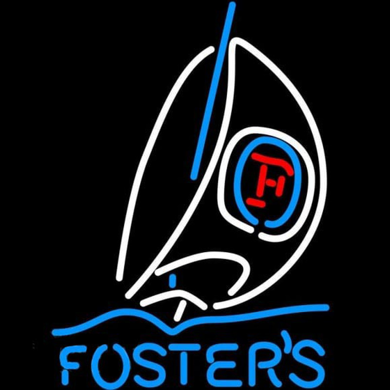 Fosters Sailboat Beer Sign Neonskylt