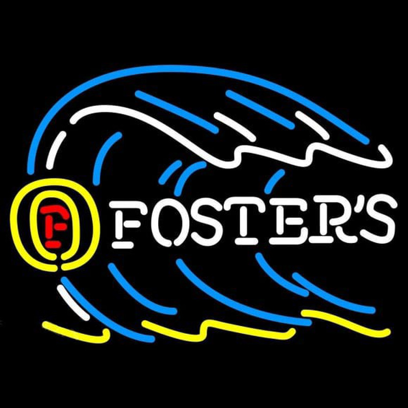 Fosters Tidal Wave Beer Sign Neonskylt