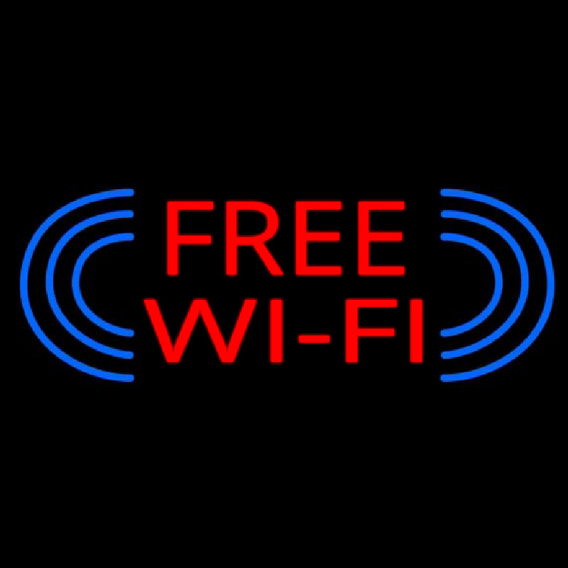 Free Wi Fi Neonskylt