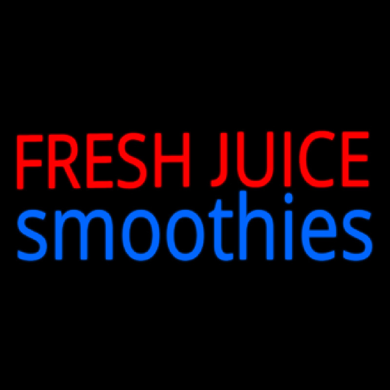 Fresh Juices Smoothies Neonskylt