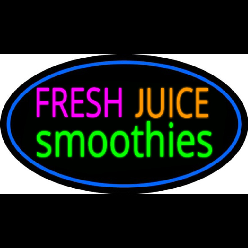 Fresh Juices Smoothies Neonskylt