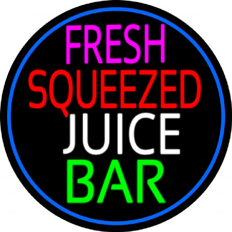 Fresh Squeezed Juice Bar Neonskylt