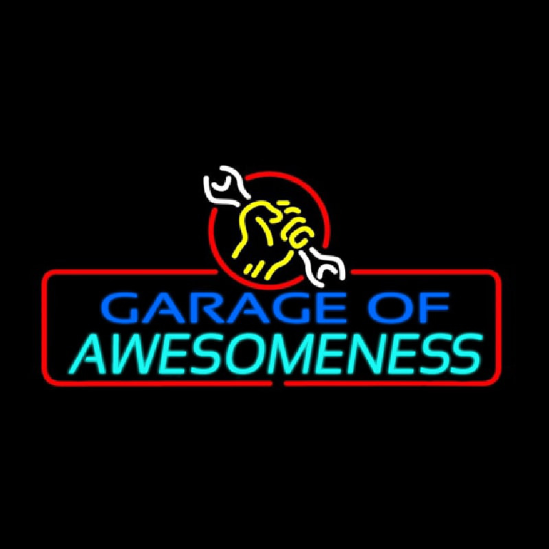 Garage Of Awesomeness Neonskylt