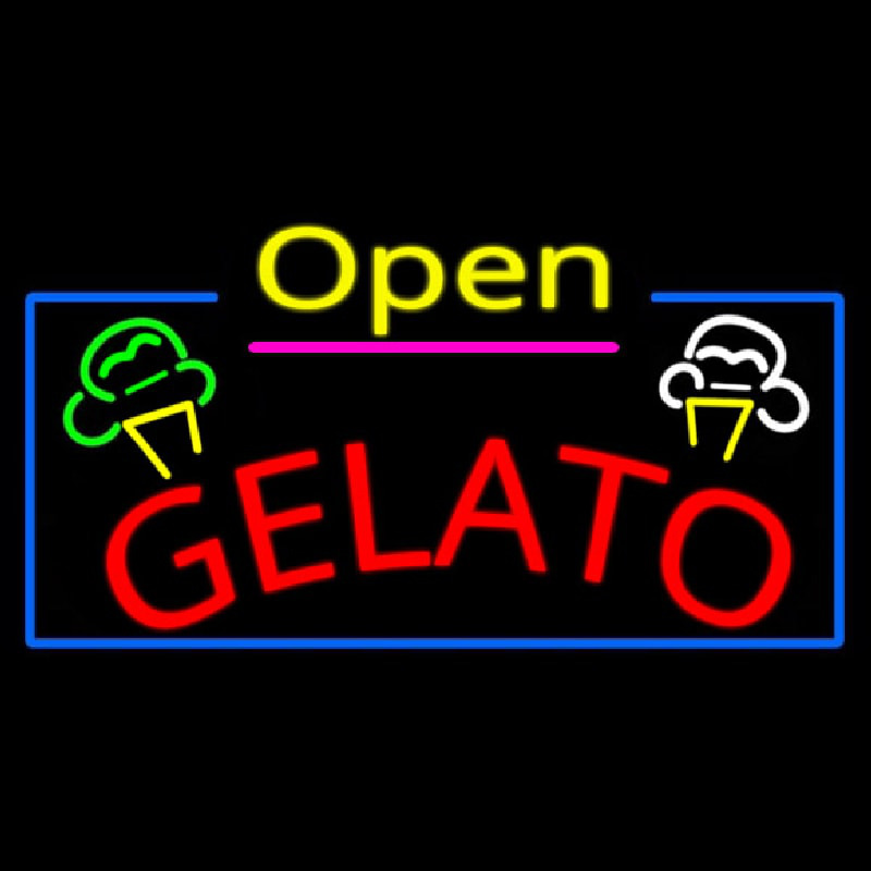 Gelato Neonskylt