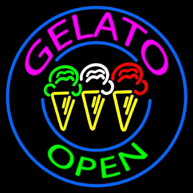 Gelato Neonskylt