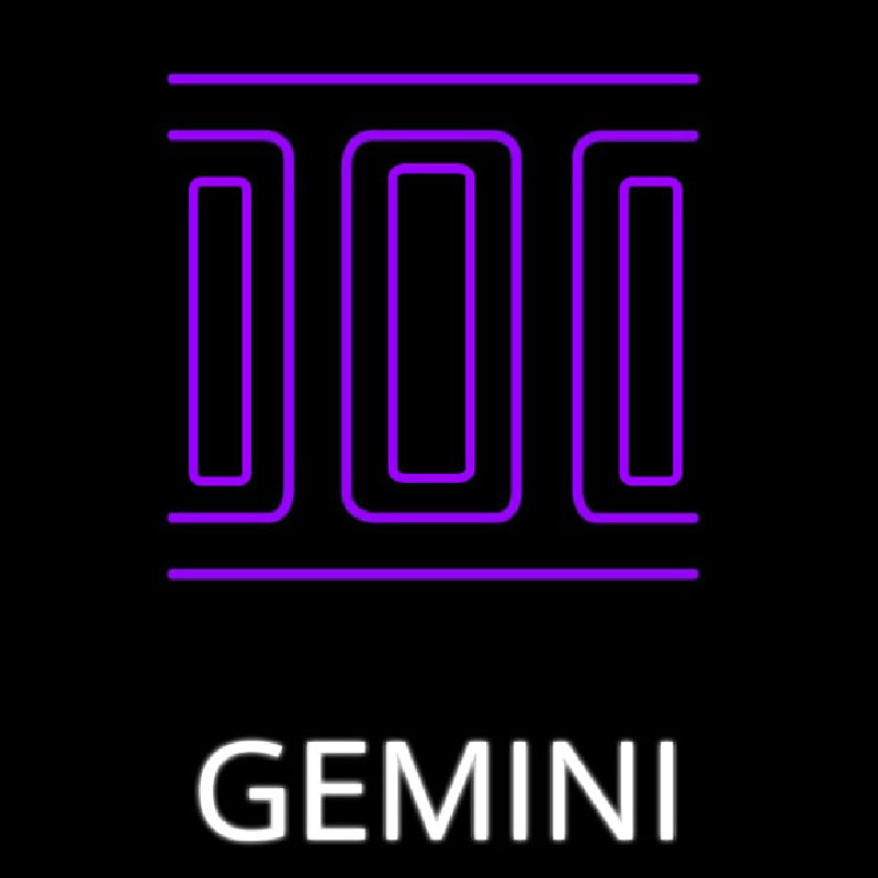 Gemini Icon Neonskylt