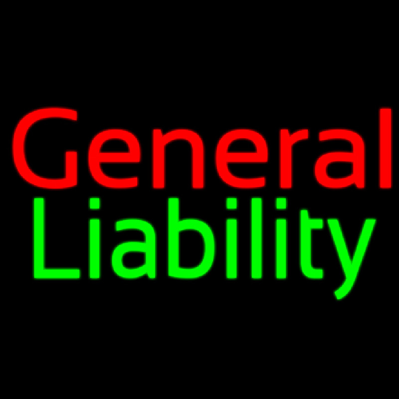 General Liability Neonskylt