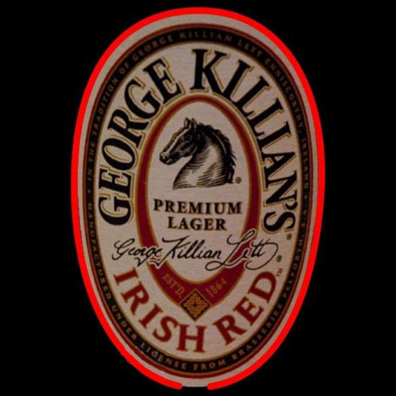 George Killians Irish Red Beer Sign Neonskylt