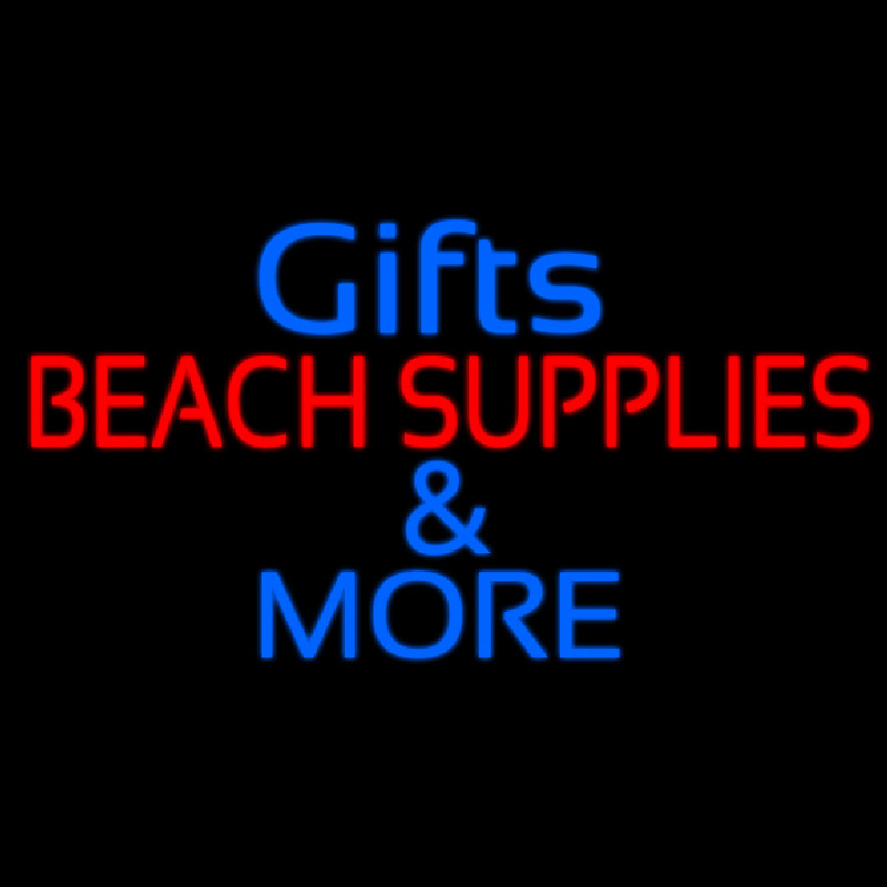 Gifts Blue Beach Supplies Neonskylt