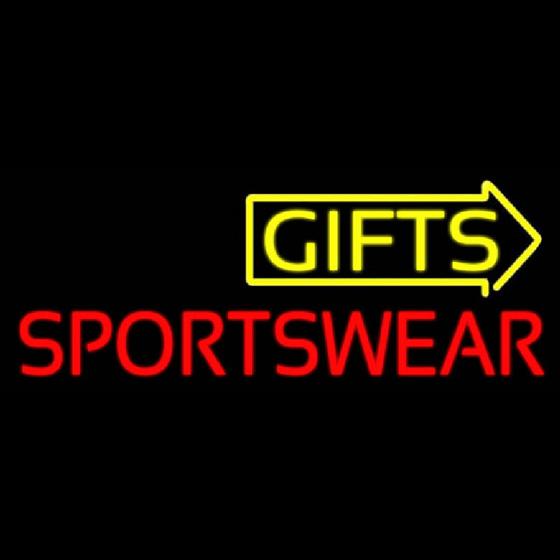 Gifts Sportswear Neonskylt