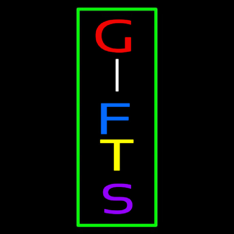 Gifts Vertical Neonskylt