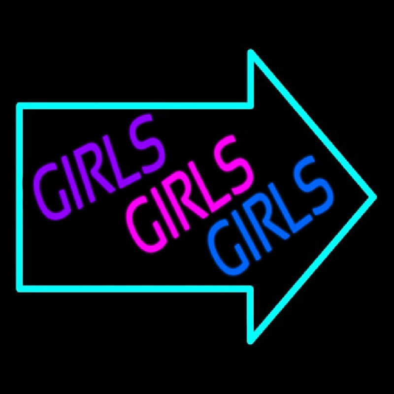 Girls Girls Girls Neonskylt