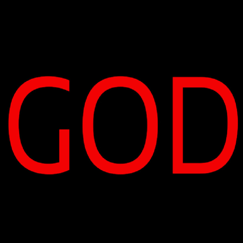 God Block Neonskylt