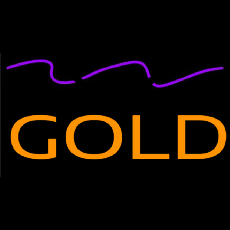 Gold Neonskylt