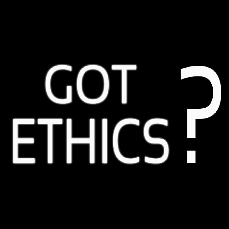 Got Ethics Neonskylt