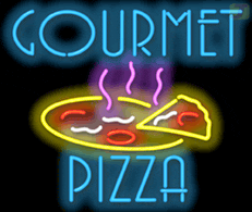 Gourmet Pizza Neonskylt