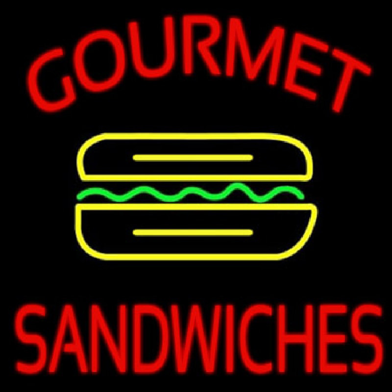 Gourmet Sandwiches Neonskylt