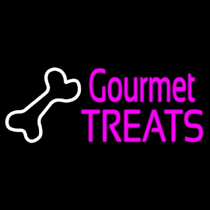 Gourmet Treats With Logo Neonskylt