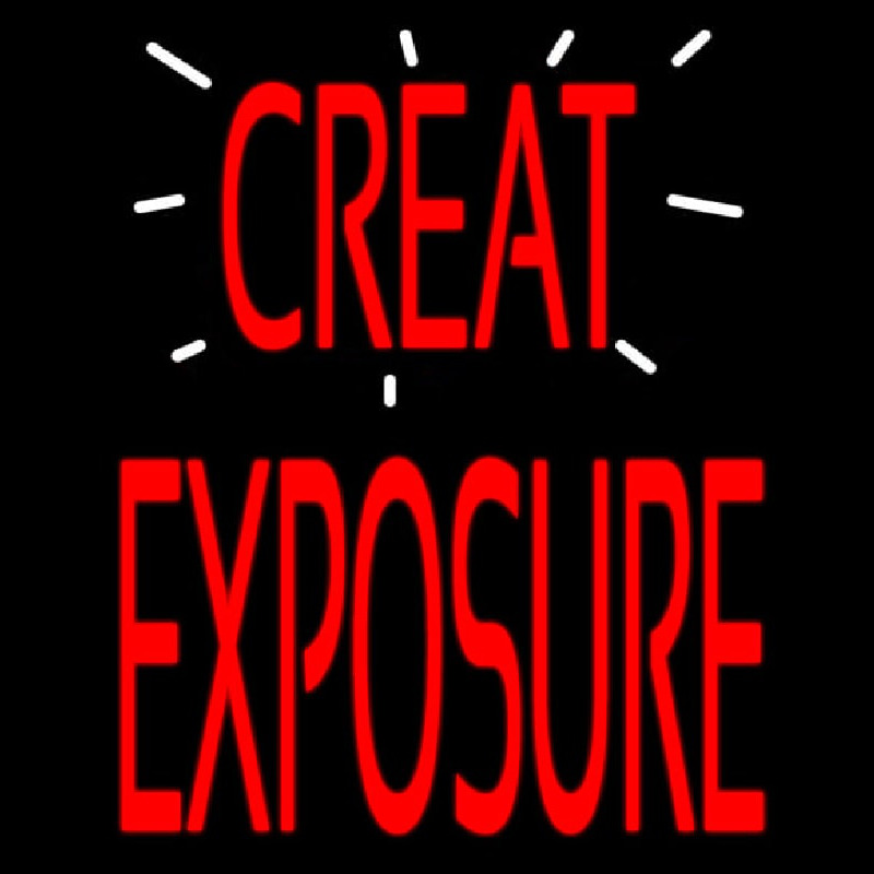 Great E posure Neonskylt