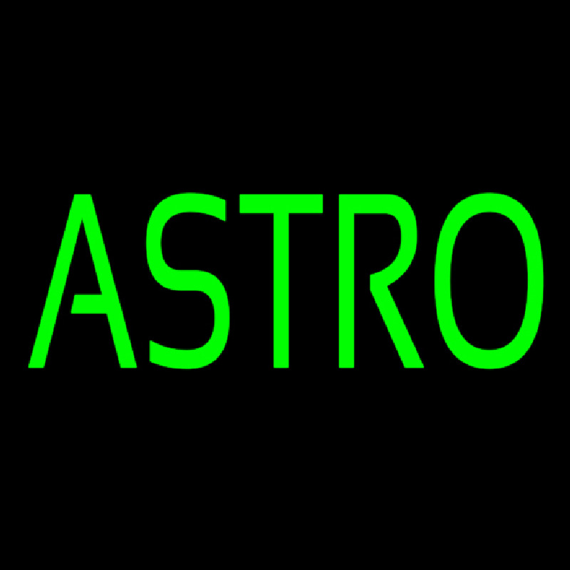 Green Astro Neonskylt