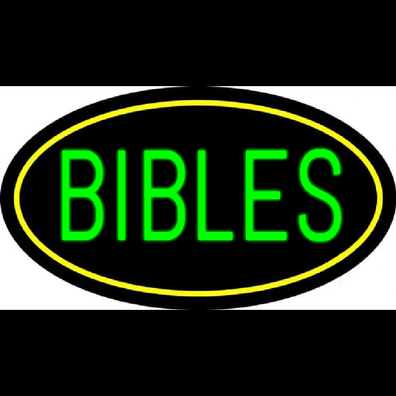Green Bibles Neonskylt