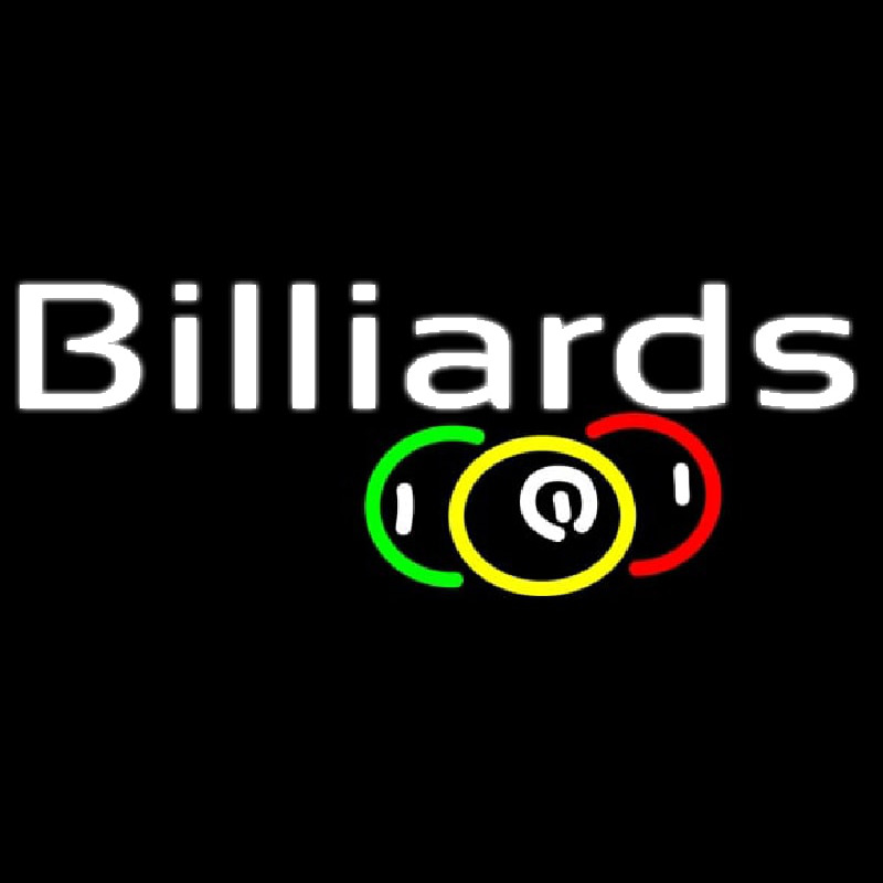 Green Billiards 2 Neonskylt