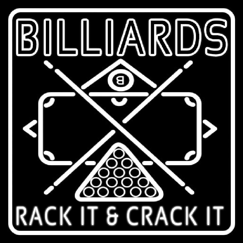Green Billiards Rack It And Crack It 1 Neonskylt