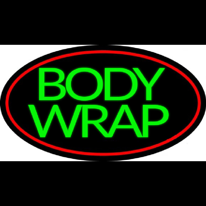 Green Body Wraps Neonskylt