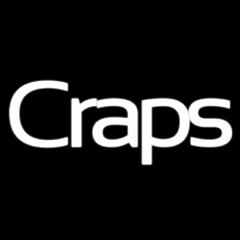 Green Craps Dice 2 Neonskylt