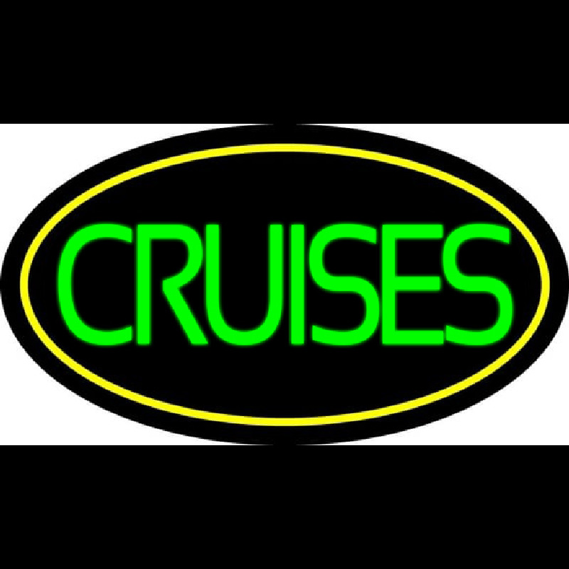 Green Cruises With Border Neonskylt
