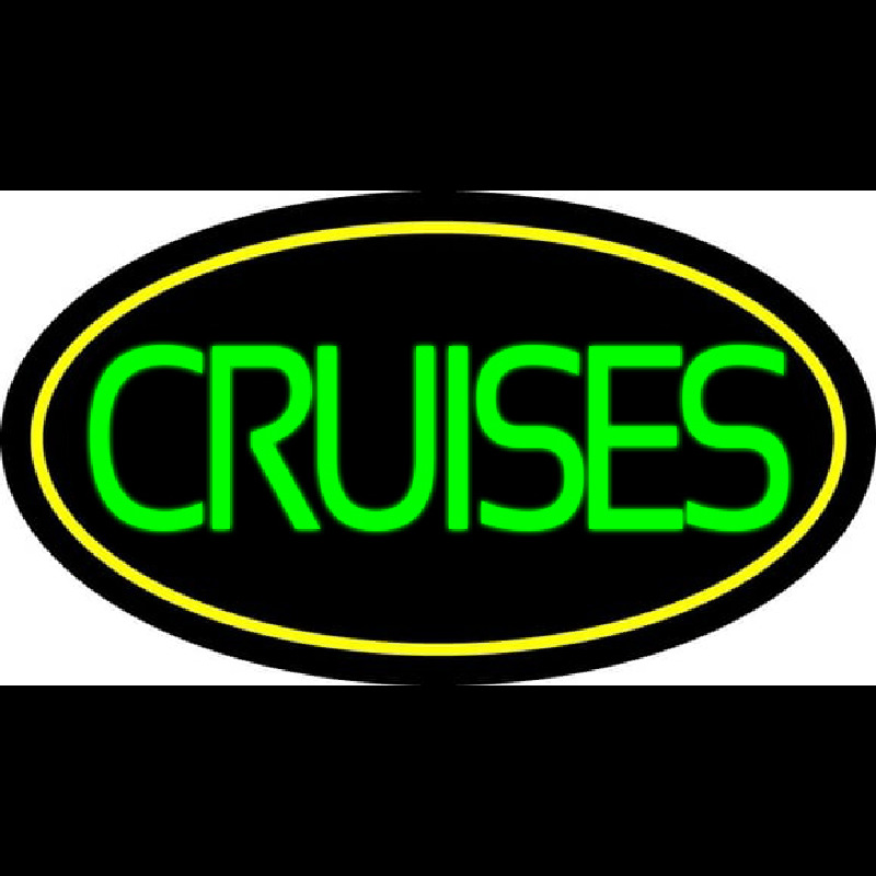 Green Cruises With Border Neonskylt